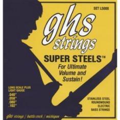 GHS STRINGS SUPER STEEL ROUNDWOUND BASS SET